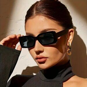 Sunglasses Black Retro Movie Star Glam Fashion Sun Shades Trendy Vacation Beach
